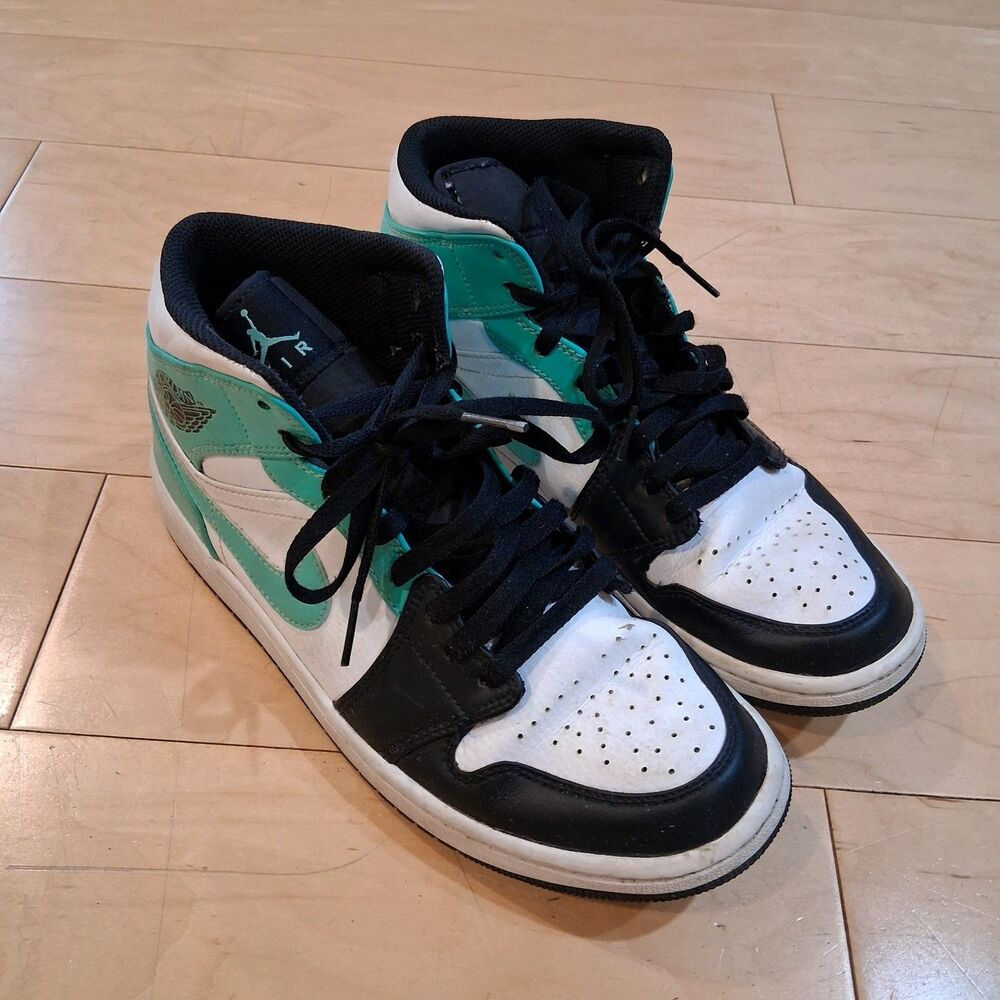 Nike Air Jordan 1 Mid Retro “Tropical Twist White Igloo” 554724-132 Men’s US 9